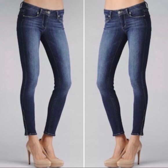 Paige Verdugo Ankle Zipper Jeans 25 New - Picture 2 of 10